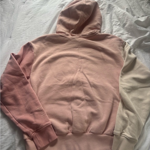 Adidas Men's Pink and Cream Hoodie - Picture 5 of 5